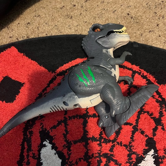 Zuru Robo Alive T-Rex Gray & Green Dinosaur Robotic Walking Roaring Working - Picture 3 of 3